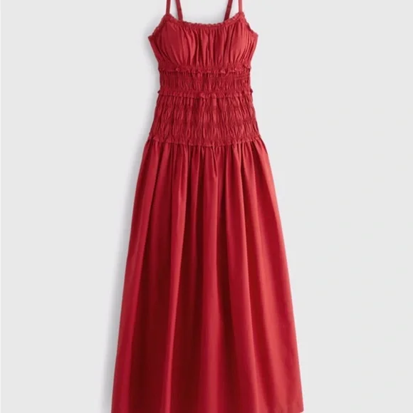 Abercrombie & Fitch Red Maxi Dress - Picture 6 of 6